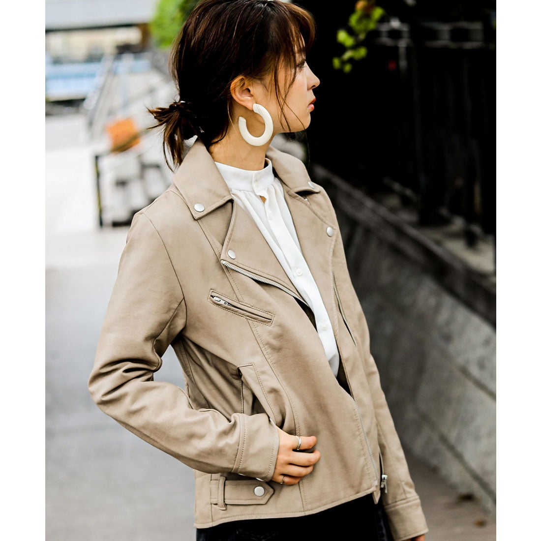 ファッションレター Fashion Letter フェイクレザー ダブルライダース
