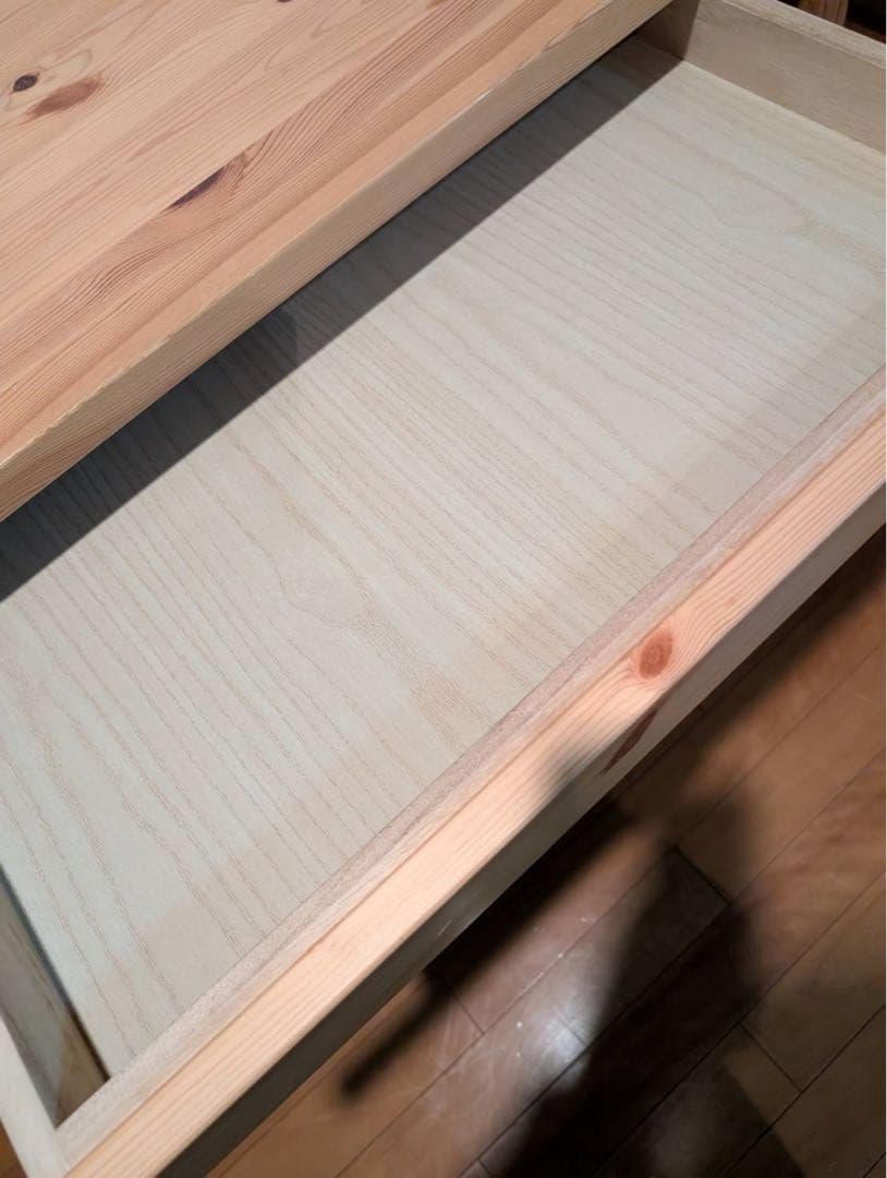 【送料込】無印良品 Muji パイン材 デスク 机 木製家具 学習机 収納